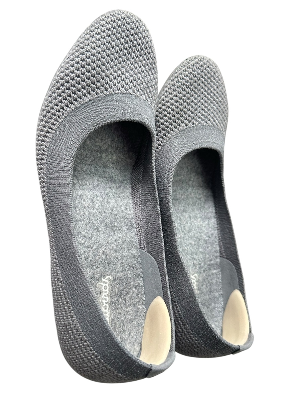 Allbirds Tree Breezer Flats Mist Grey Knit Merino Slip On Ballet Size 6.5 - Picture 8 of 11